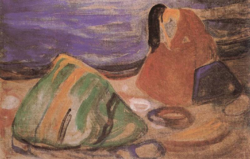 Teary girl, Edvard Munch